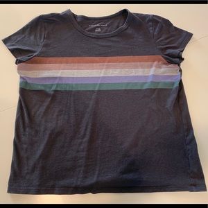 Horizontal striped tee